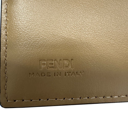 Fendi FF, Beige, Leather, wallet