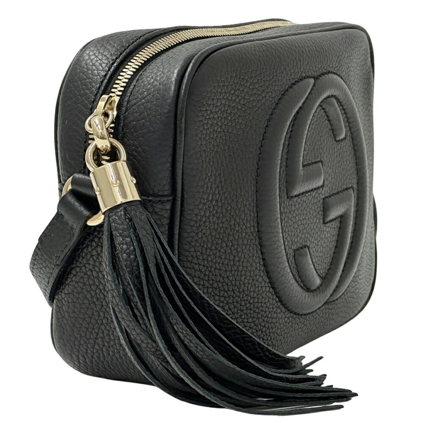 Gucci Soho, Black, Leather, shoulder