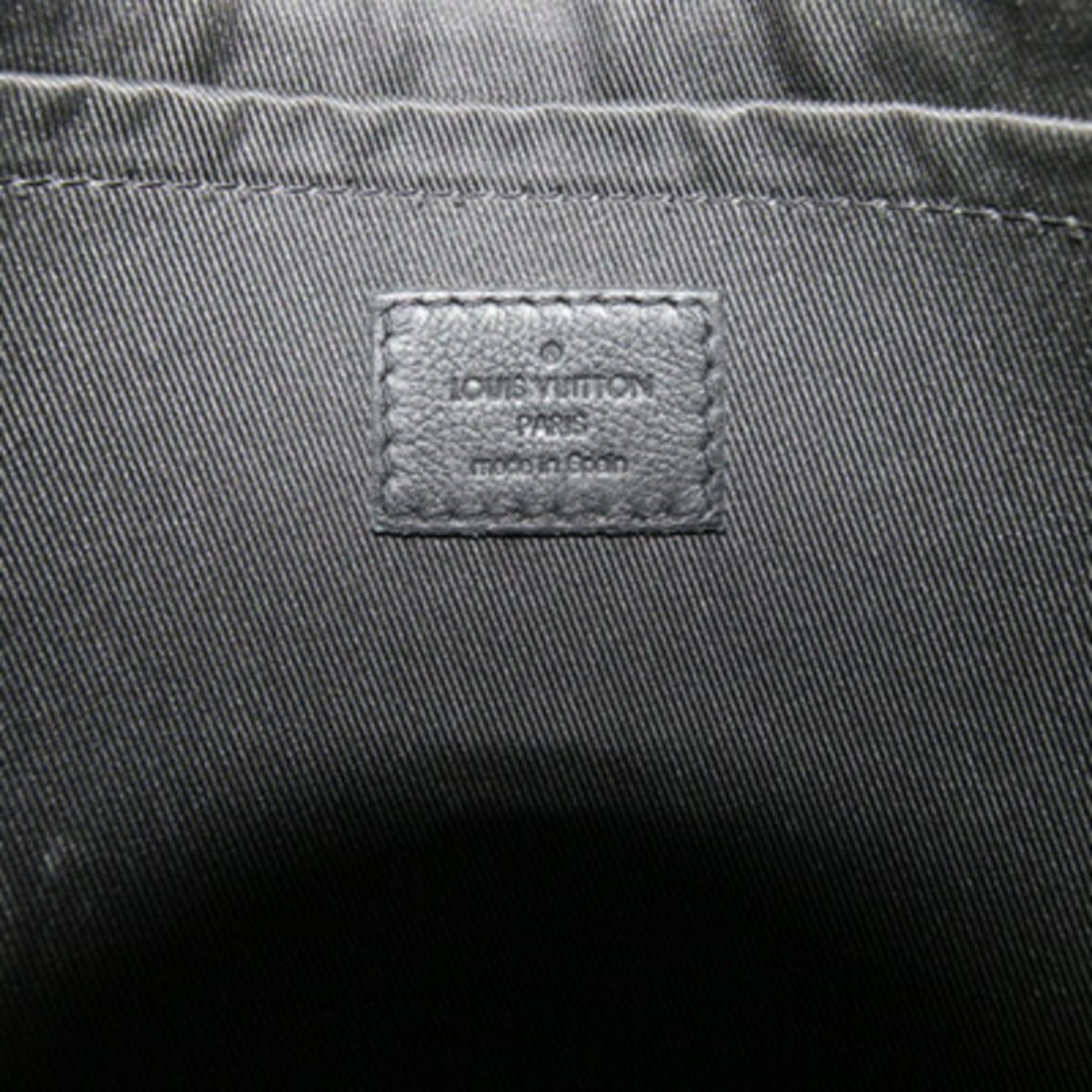 Louis Vuitton Pochette To-Go, Black, Leather, clutch