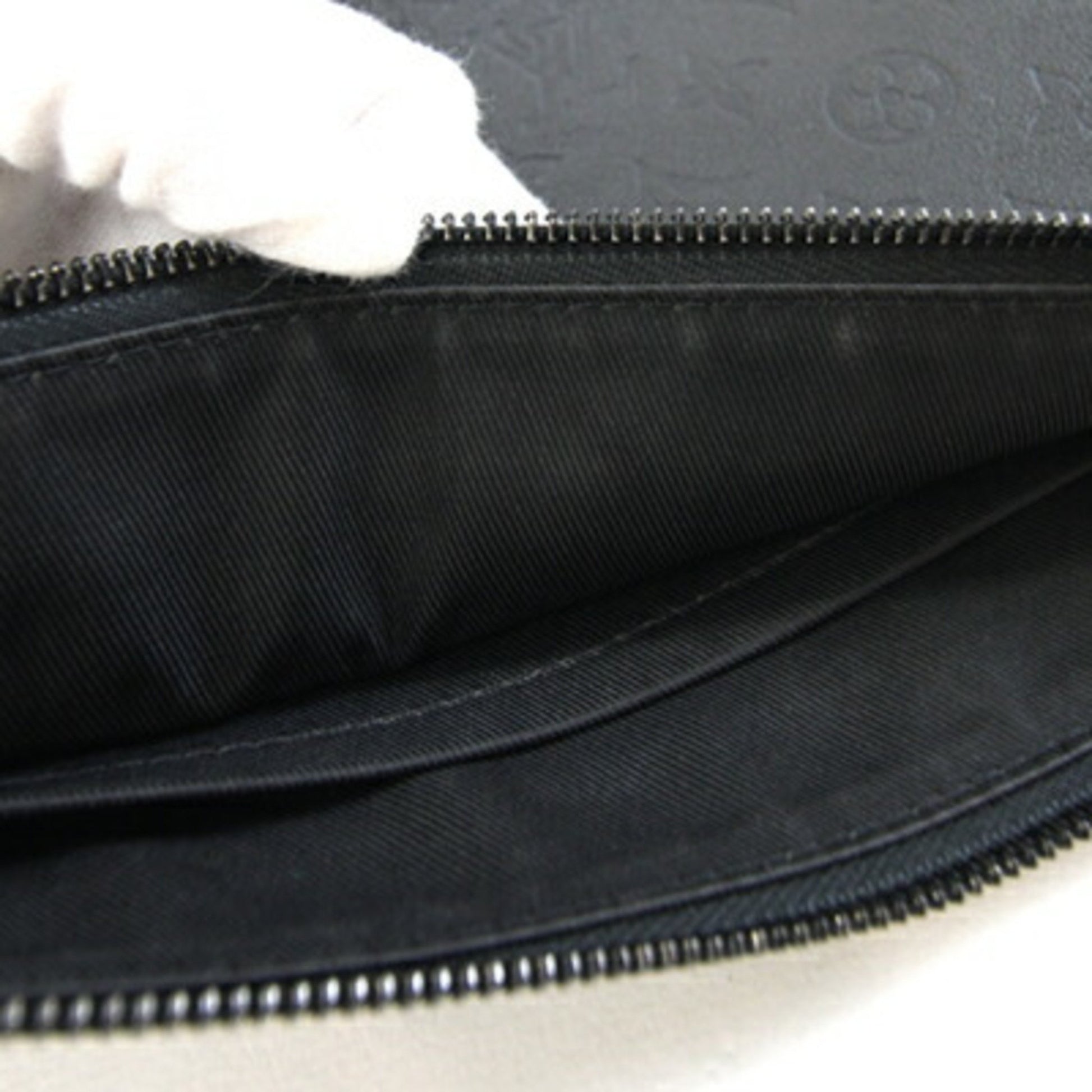 Louis Vuitton Pochette To-Go, Black, Leather, clutch