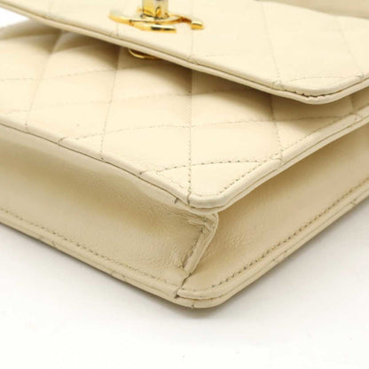 Chanel Bag belt, Beige, Leather, clutch