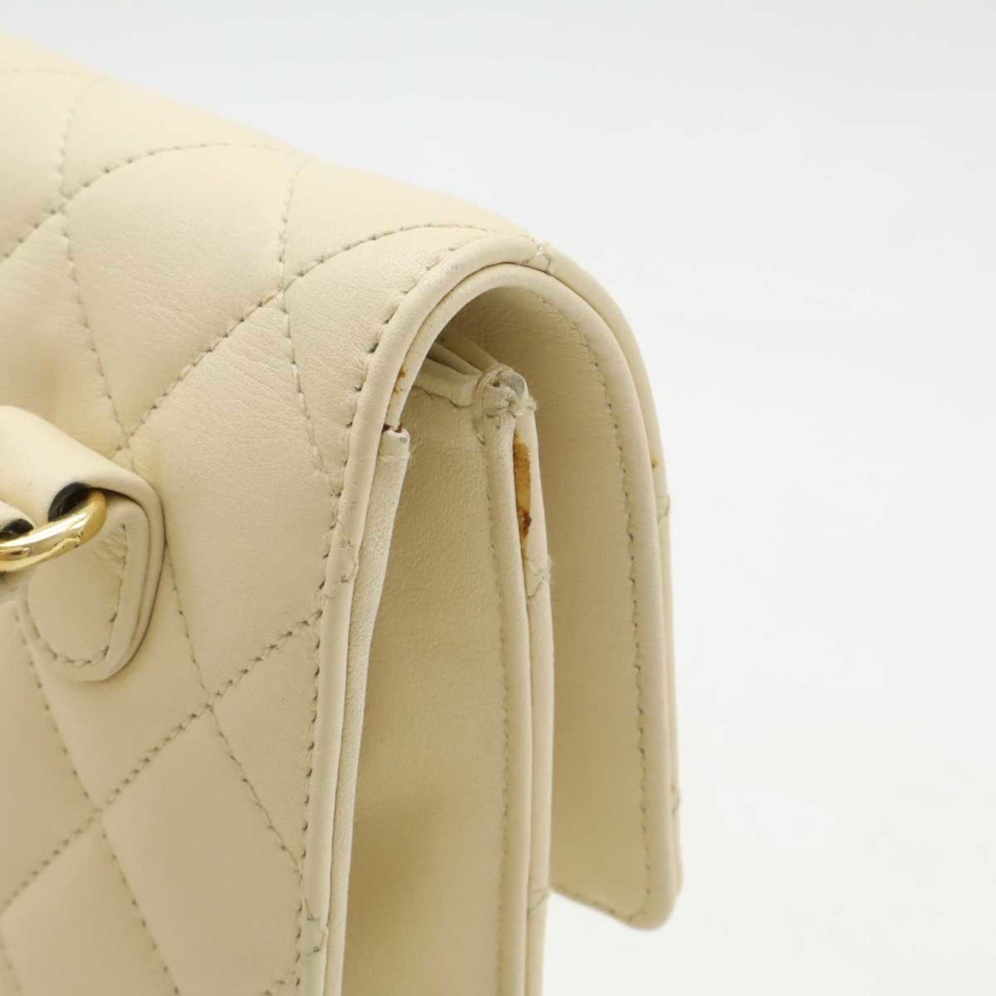 Chanel Bag belt, Beige, Leather, clutch