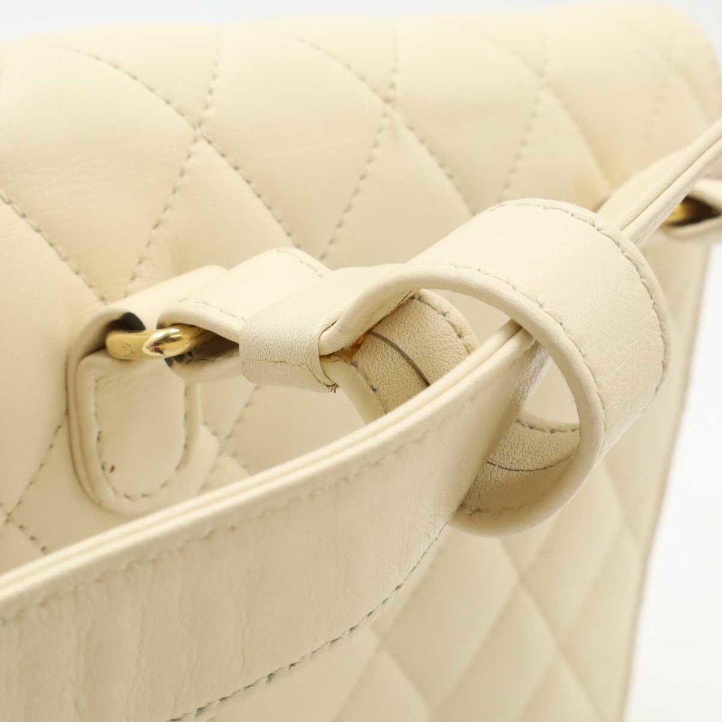Chanel Bag belt, Beige, Leather, clutch