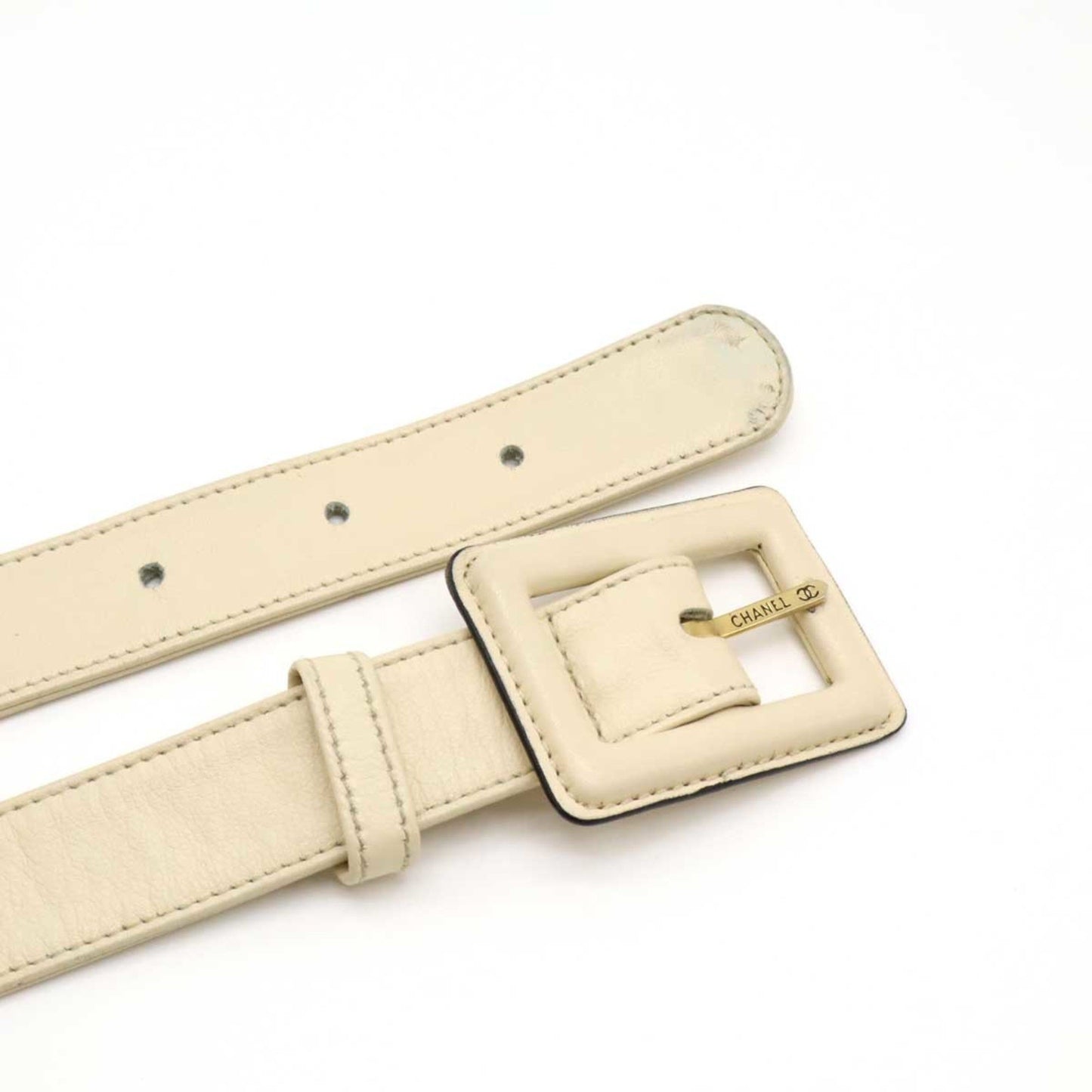 Chanel Bag belt, Beige, Leather, clutch