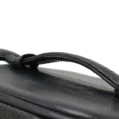Chanel Vanity, Black, Leather, handbag