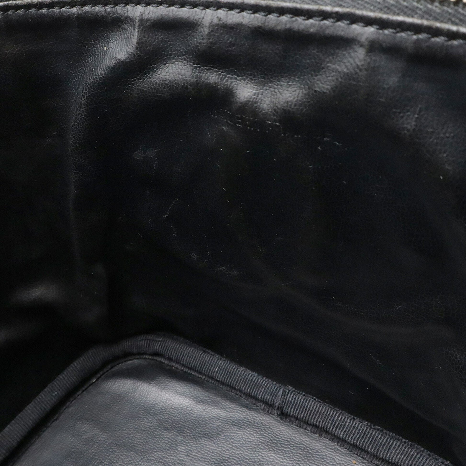 Chanel Vanity, Black, Leather, handbag