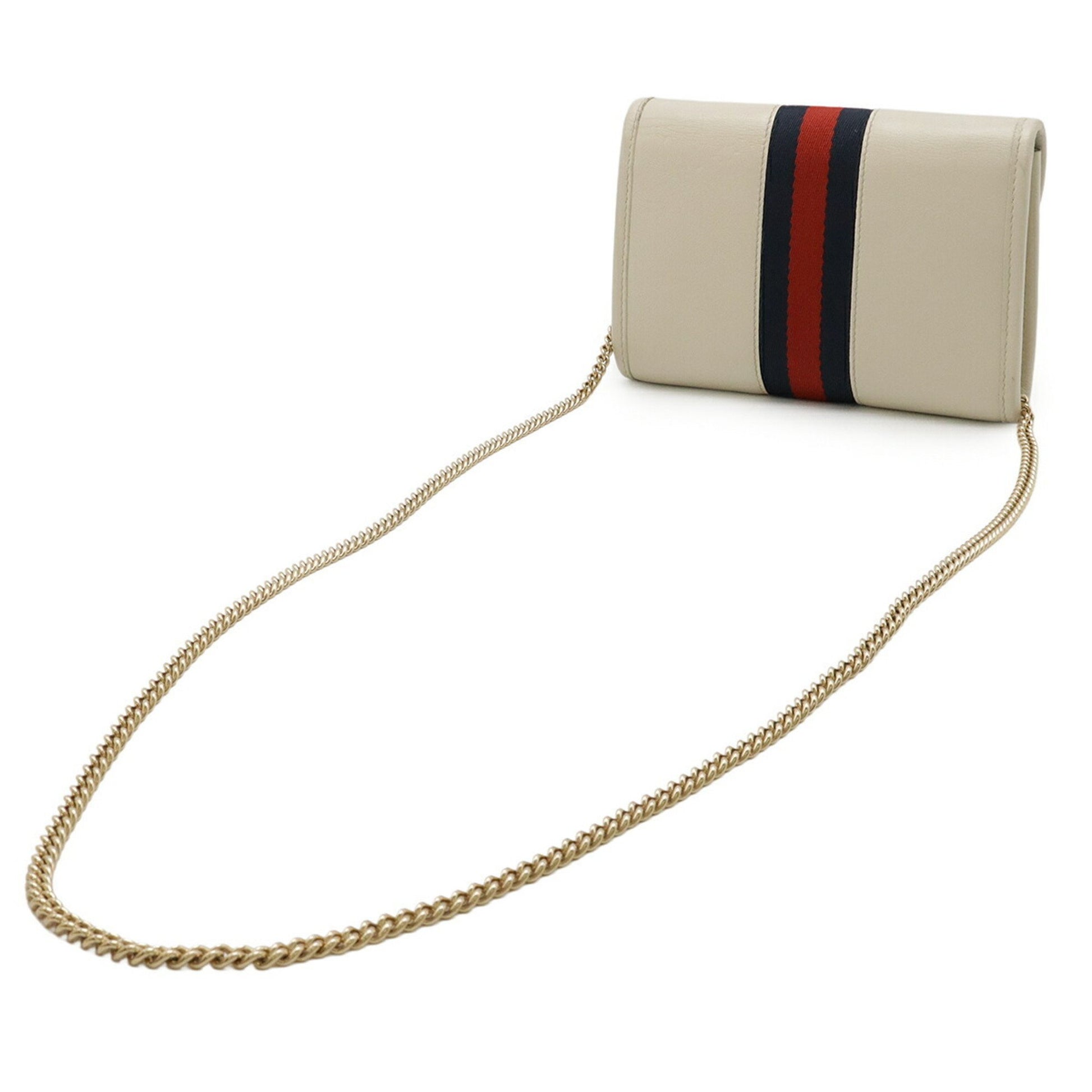 Gucci Tiger, White, Leather, shoulder