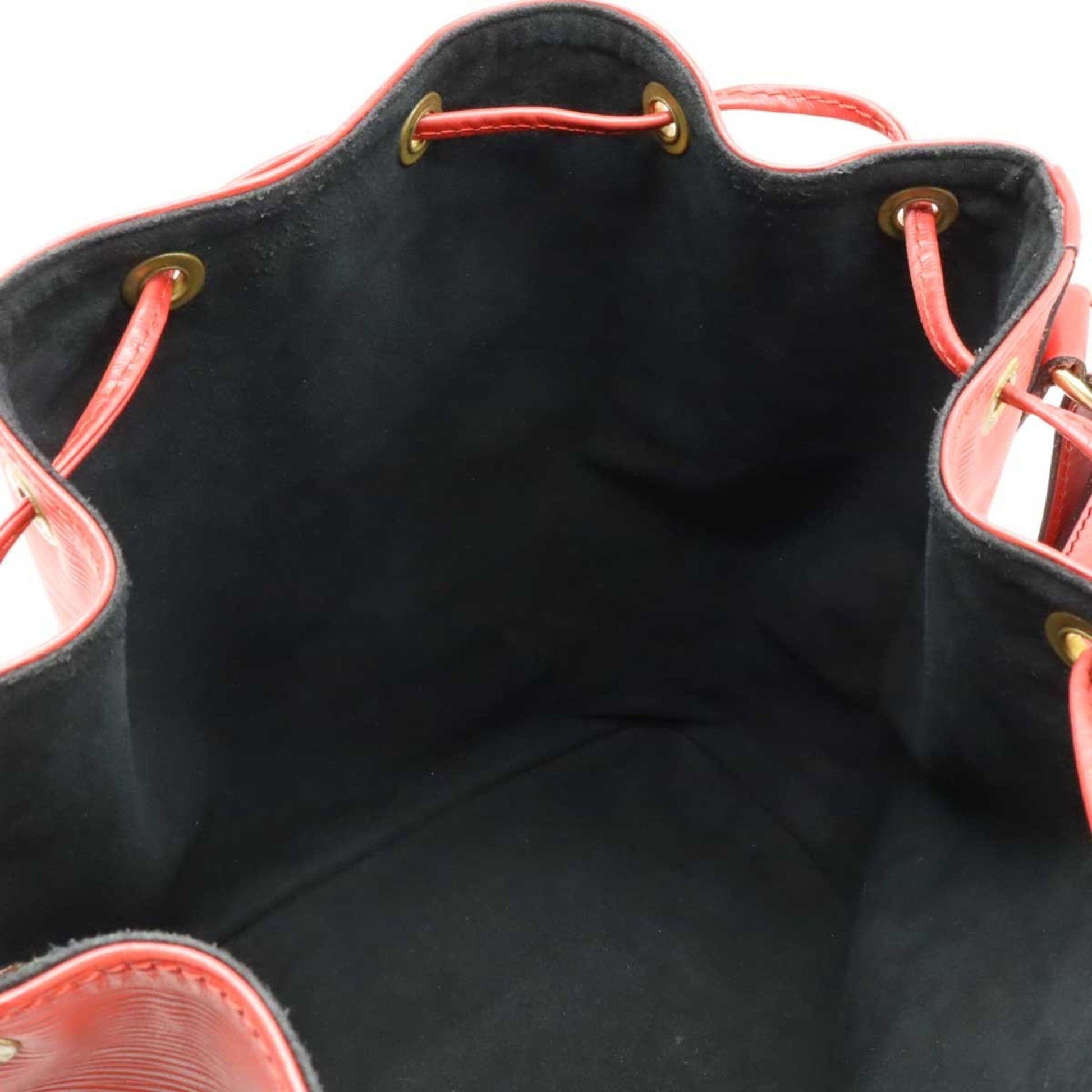Louis Vuitton Noé, Red, Leather, shoulder