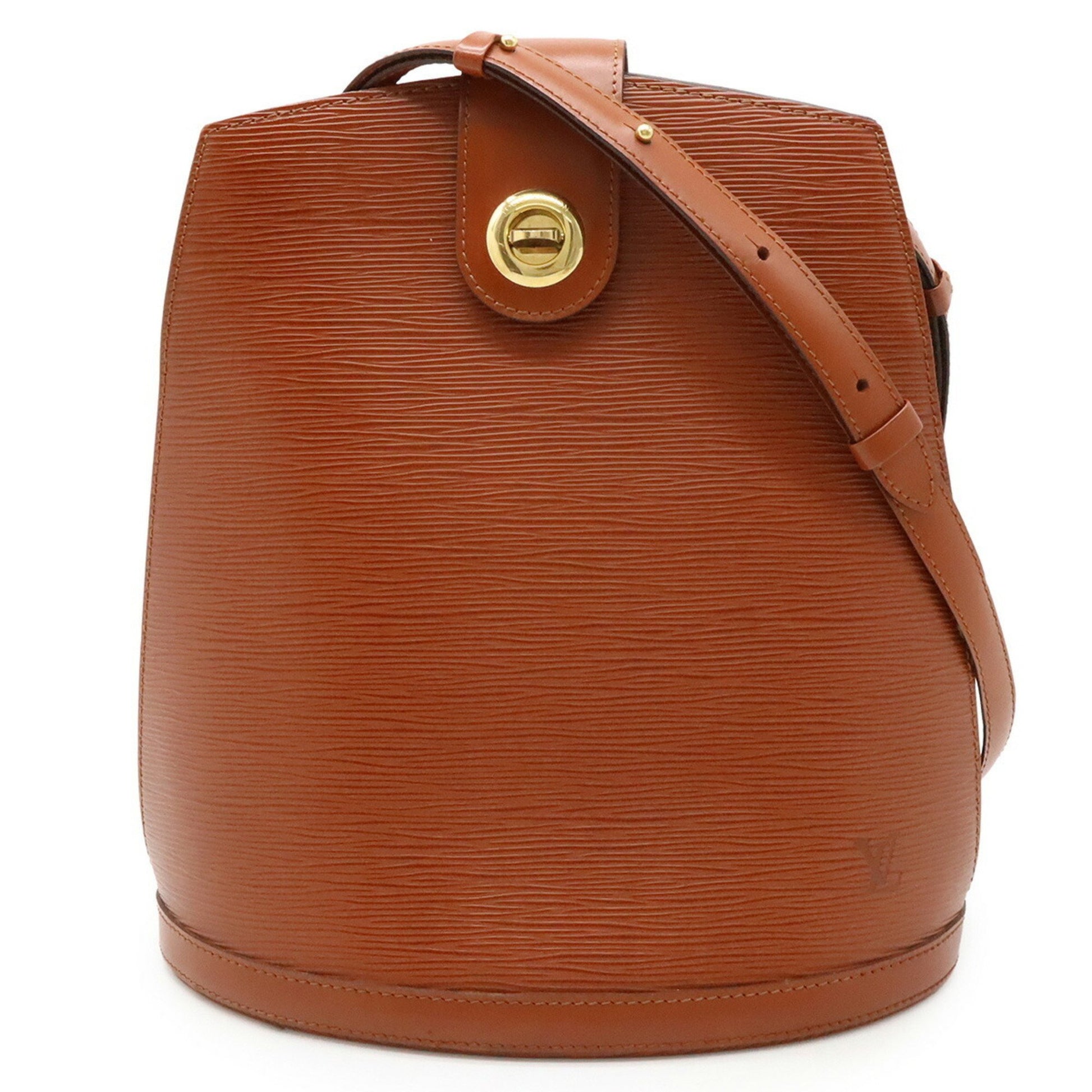 Louis Vuitton Cluny, Brown, Leather, shoulder