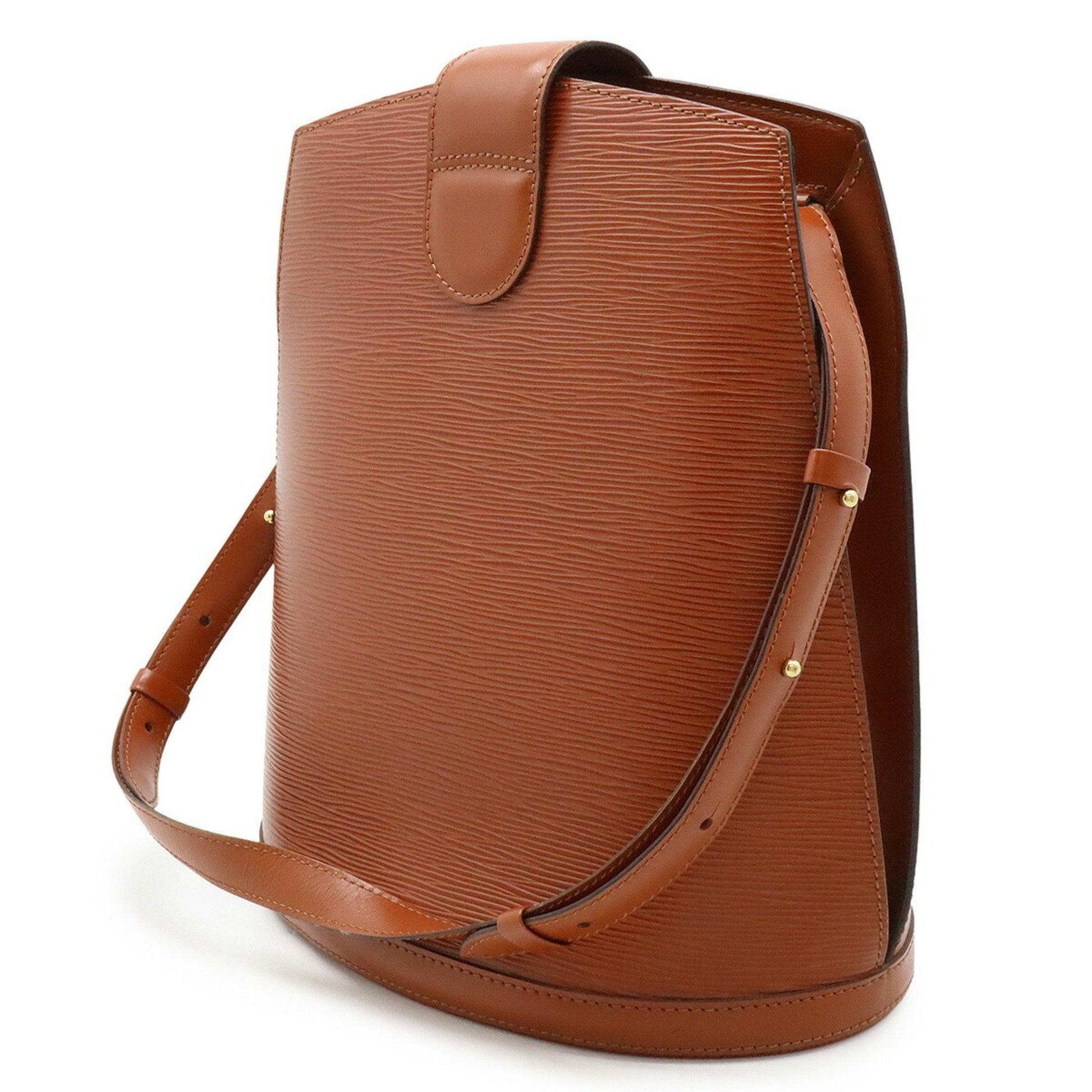 Louis Vuitton Cluny, Brown, Leather, shoulder