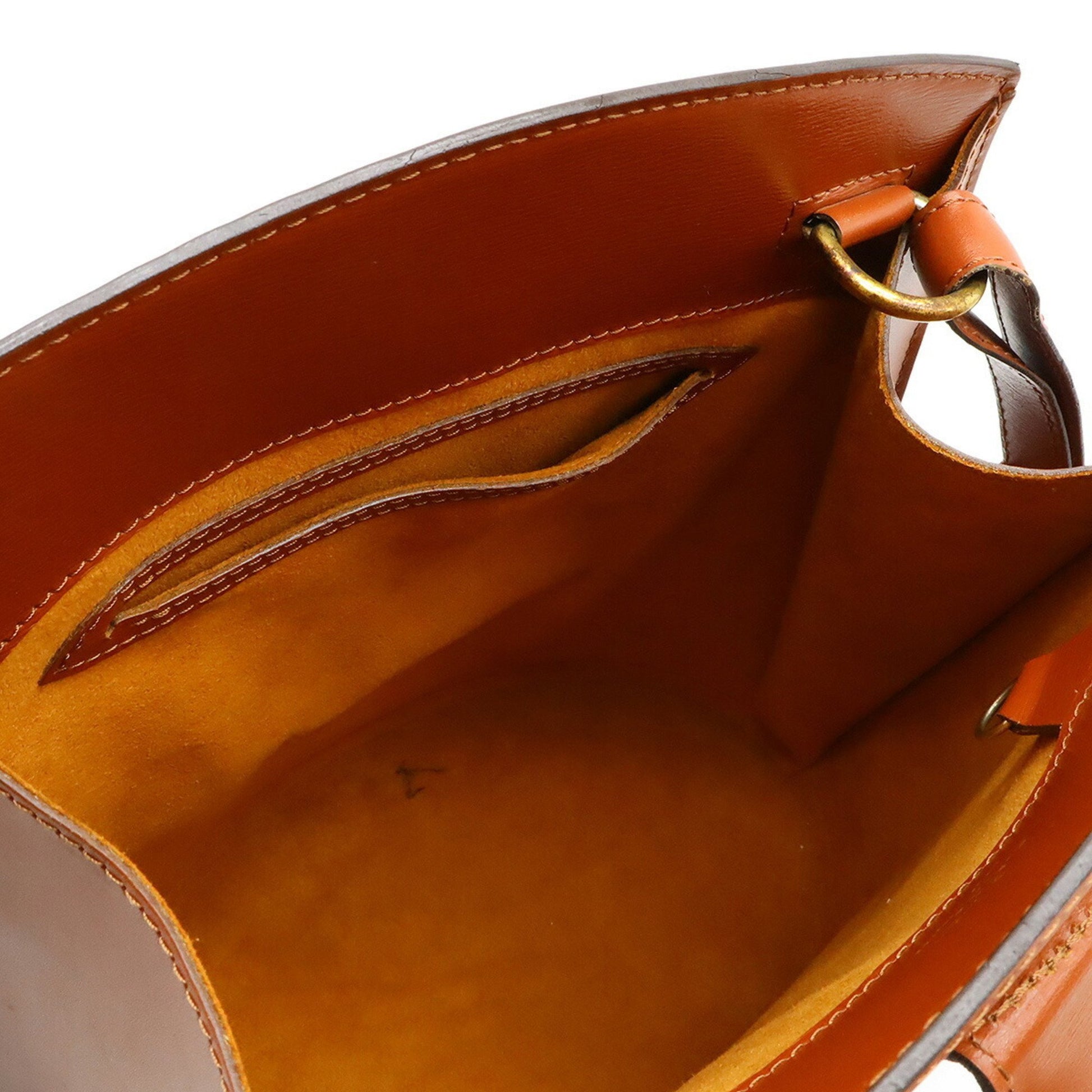 Louis Vuitton Cluny, Brown, Leather, shoulder