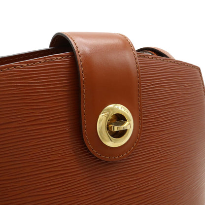 Louis Vuitton Cluny, Brown, Leather, shoulder