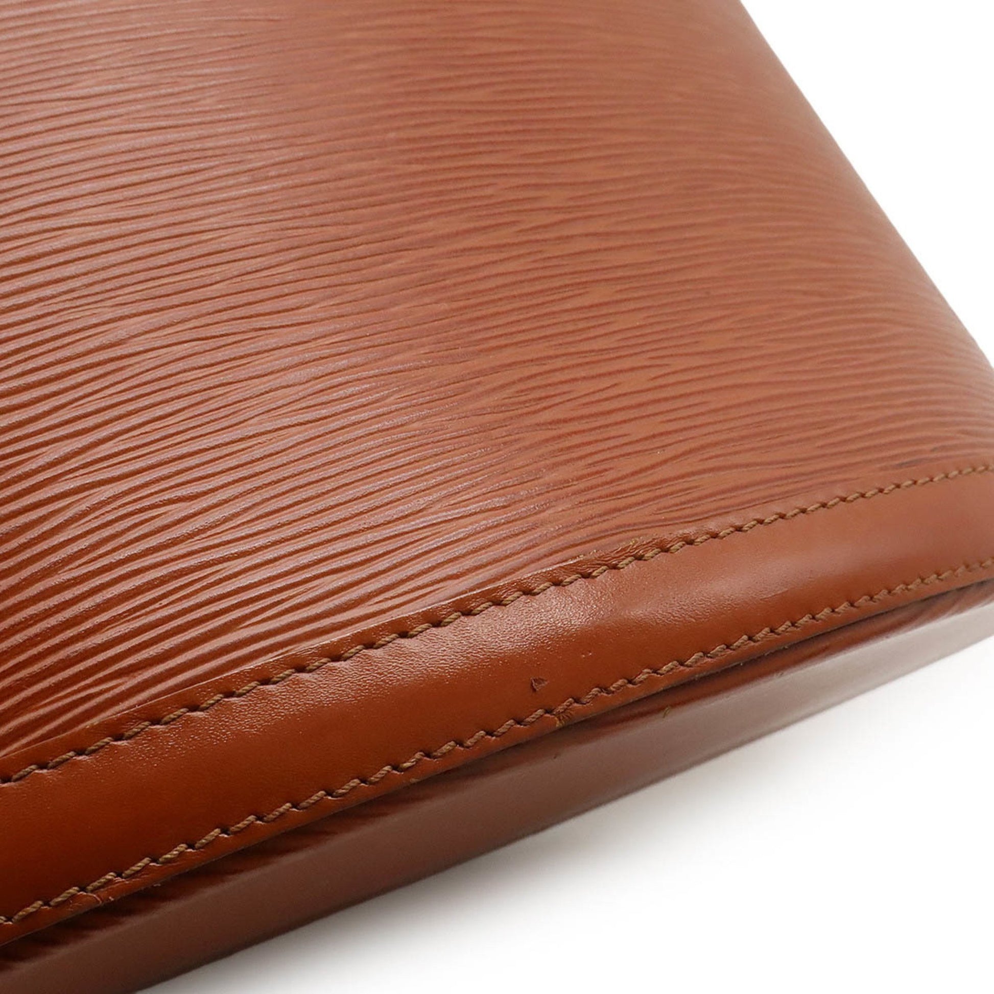 Louis Vuitton Cluny, Brown, Leather, shoulder