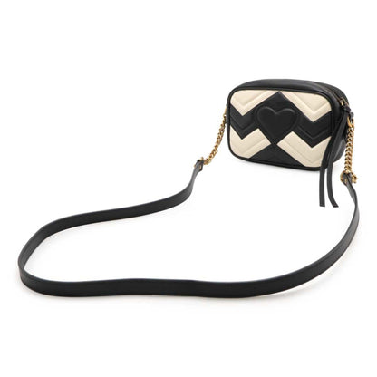 Gucci GG Marmont, Black, Leather, shoulder