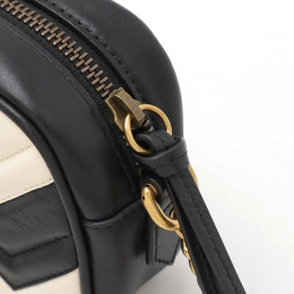 Gucci GG Marmont, Black, Leather, shoulder