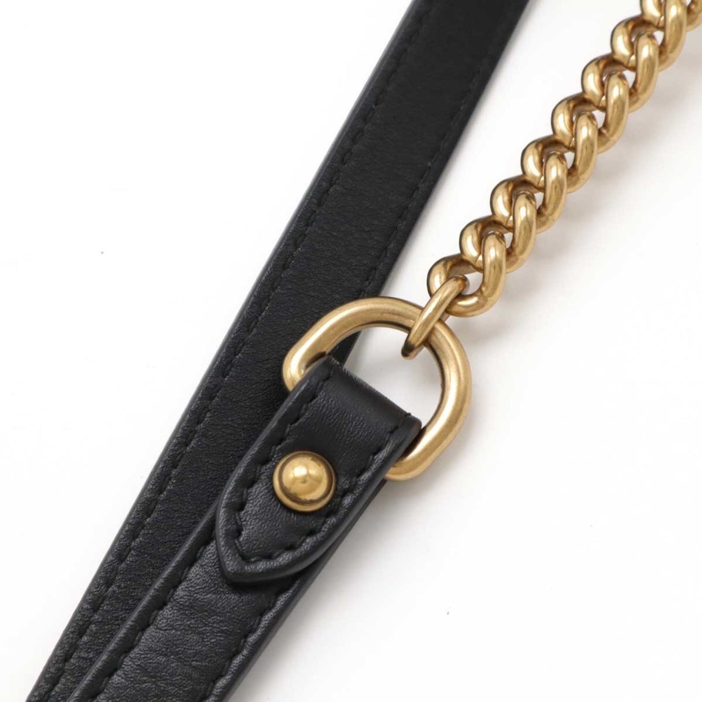 Gucci GG Marmont, Black, Leather, shoulder