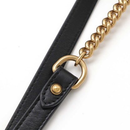 Gucci GG Marmont, Black, Leather, shoulder