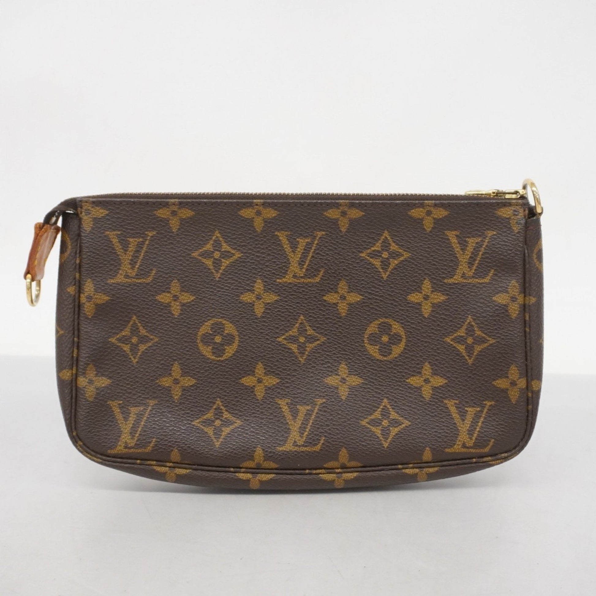 Louis Vuitton Pochette Accessoire, Brown, Canvas, clutch