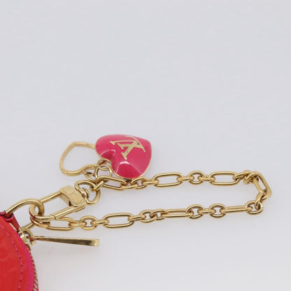 Louis Vuitton Heart Coin Purse Monogram Vernis, Pink, Patent Leather, Clutch