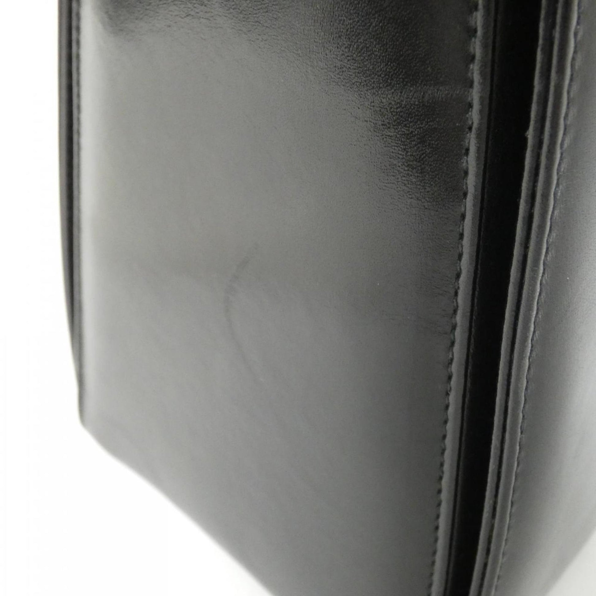 Salvatore Ferragamo Gancini, Black, Leather, handbag