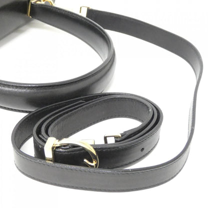 Salvatore Ferragamo Gancini, Black, Leather, handbag