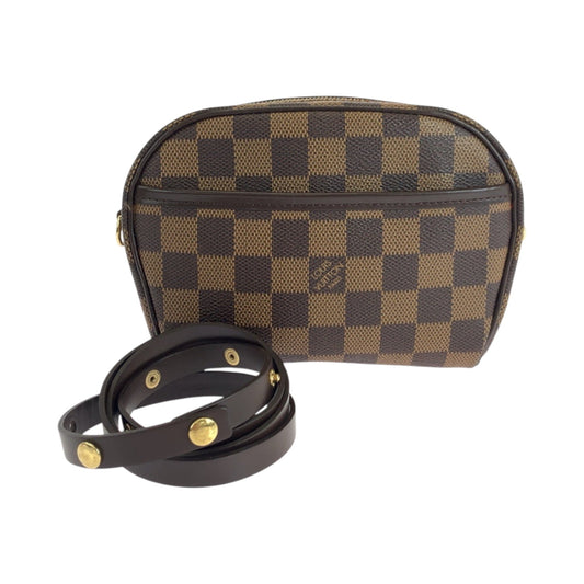 Louis Vuitton Ipanema, Brown, "CANVAS, LEATHER", clutch