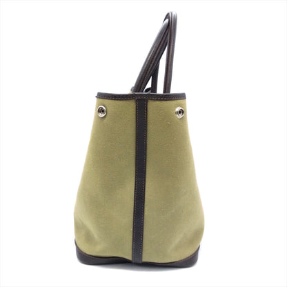 Hermès Garden Party, Khaki, "CANVAS, LEATHER", tote