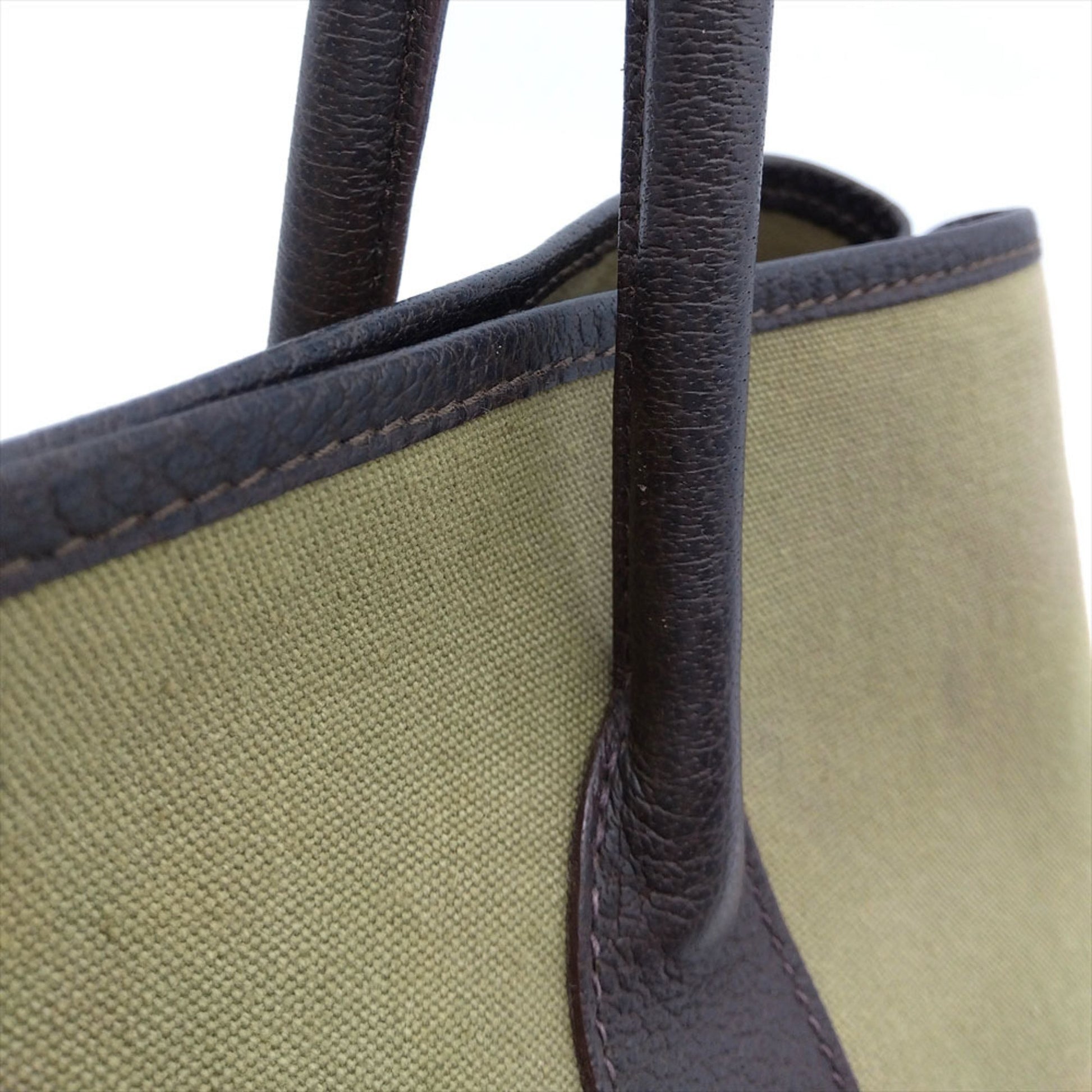 Hermès Garden Party, Khaki, "CANVAS, LEATHER", tote