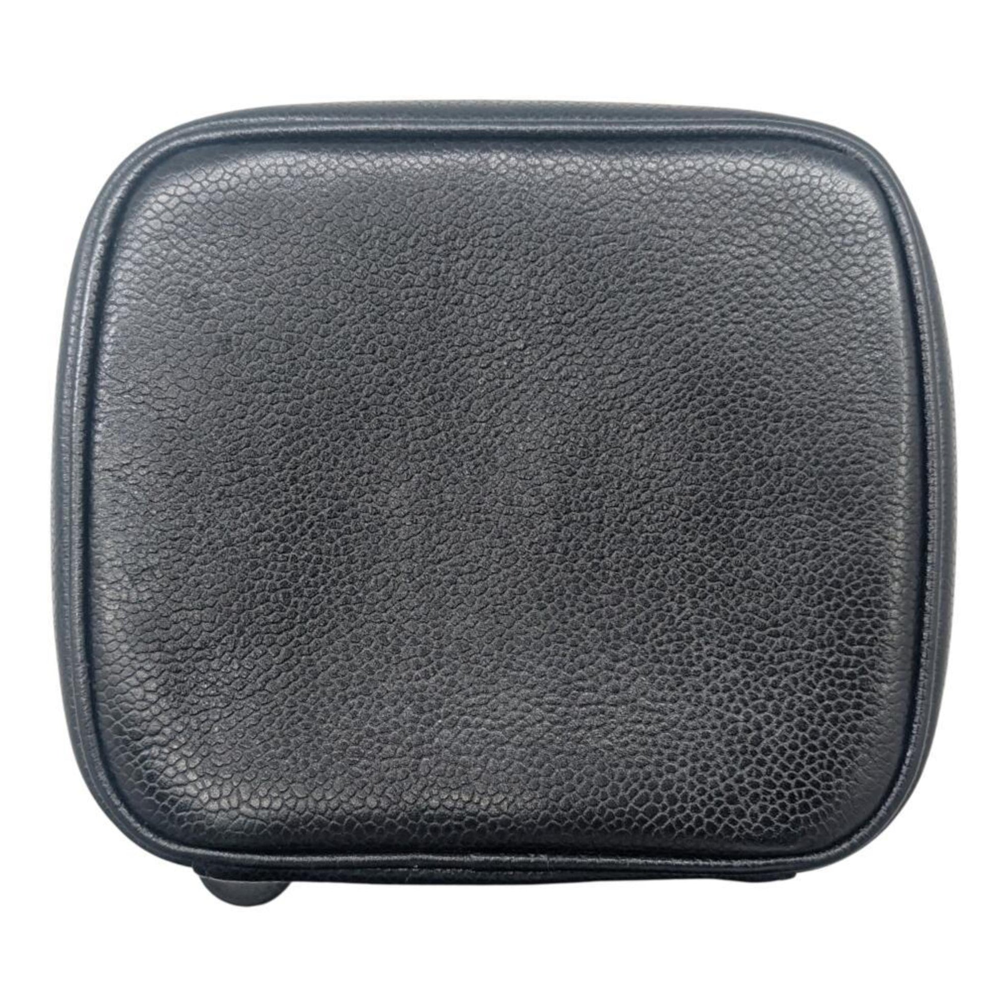Chanel Vanity, Black, Leather, clutch