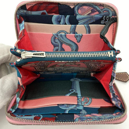 Hermès Silk'In, Pink, Leather, wallet