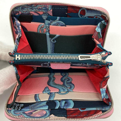 Hermès Silk'In, Pink, Leather, wallet