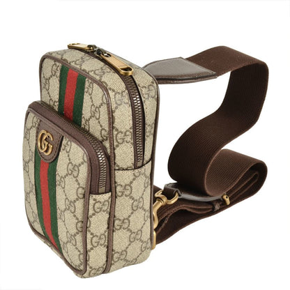 Gucci Ophidia, Beige, Canvas, shoulder