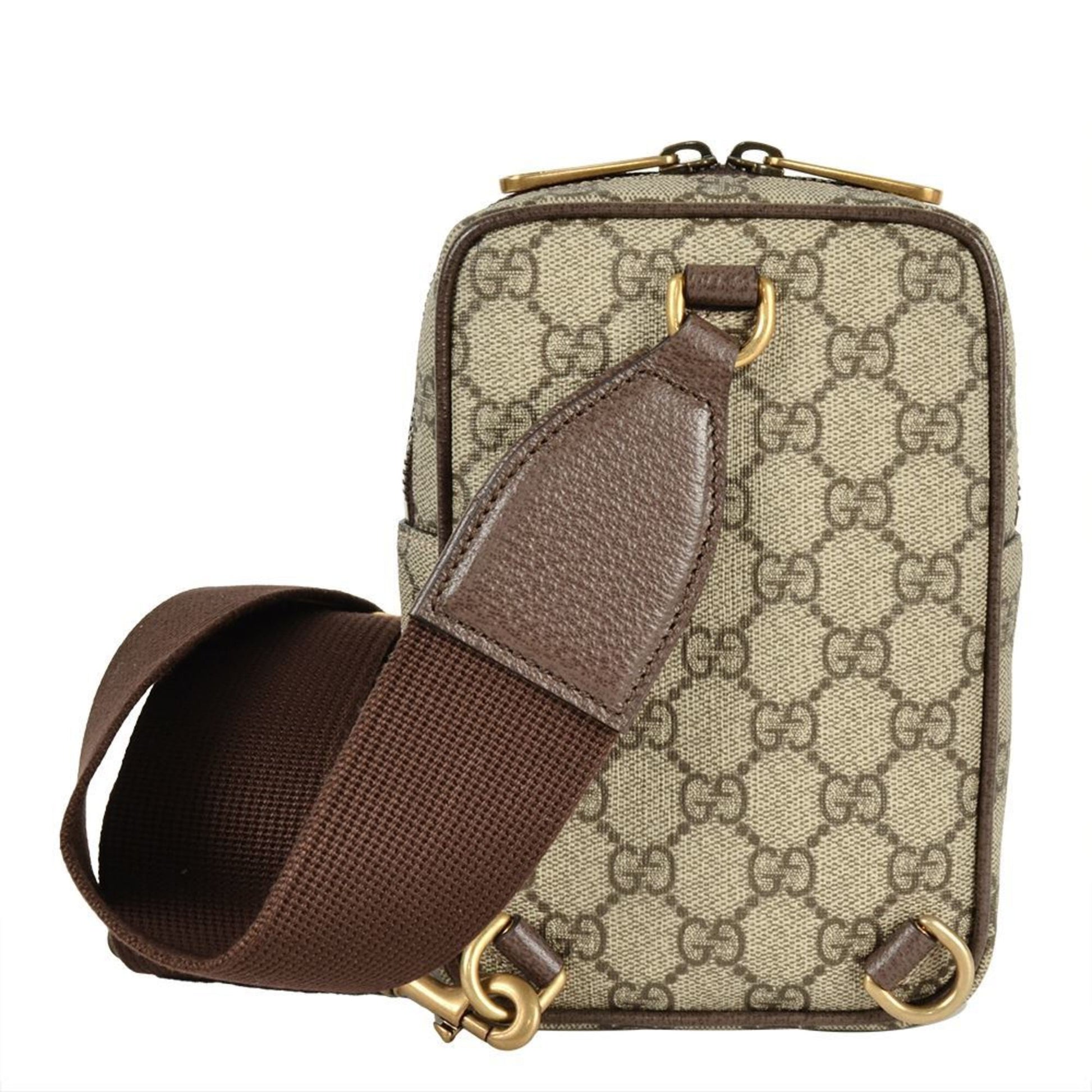 Gucci Ophidia, Beige, Canvas, shoulder