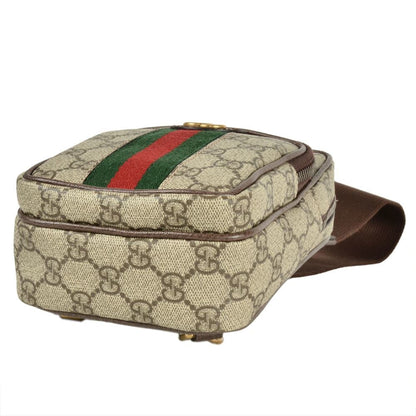 Gucci Ophidia, Beige, Canvas, shoulder