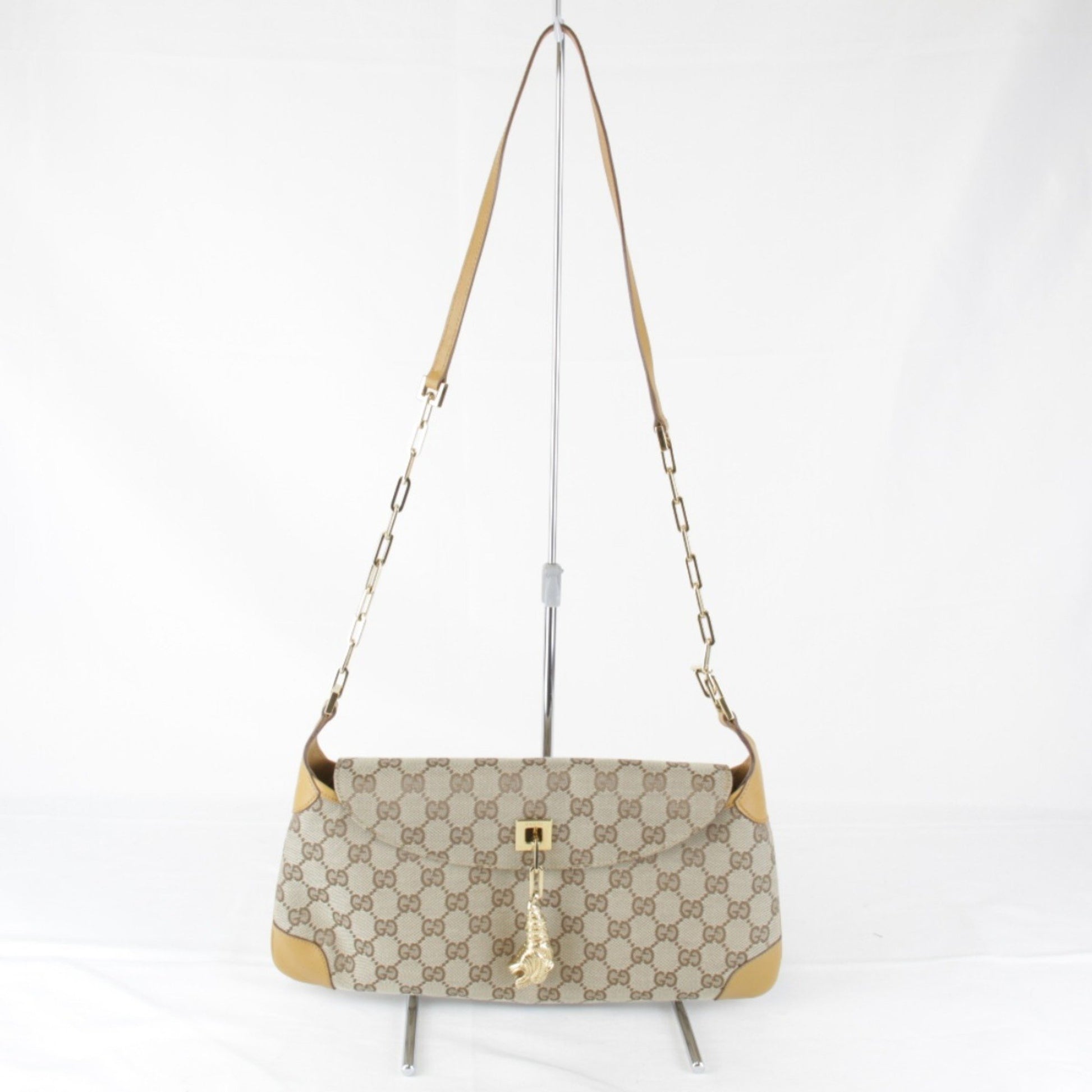 Gucci GG canvas, Brown, Canvas, shoulder