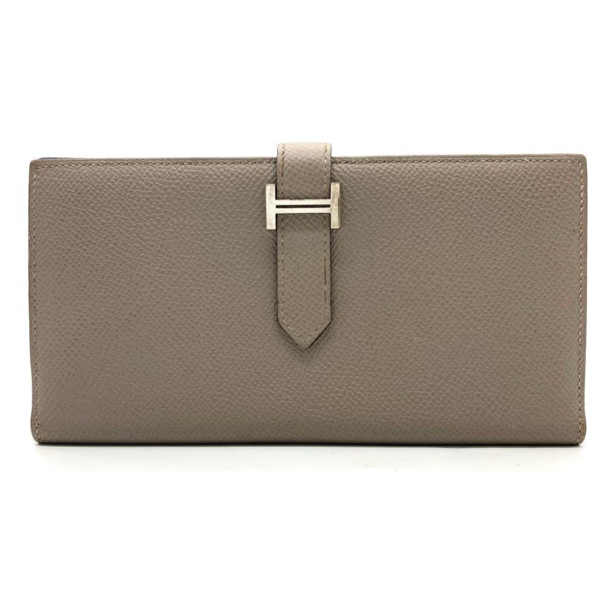 Hermès Béarn, Grey, Leather, wallet