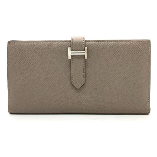 Hermès Béarn, Grey, Leather, wallet