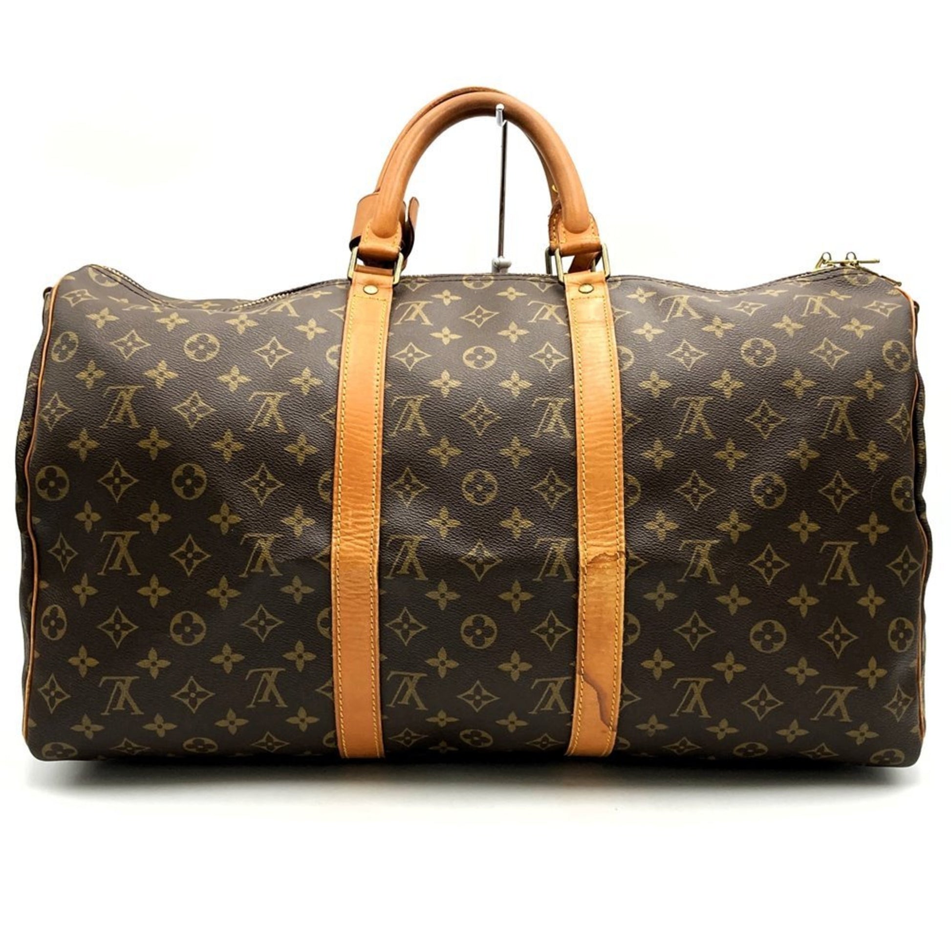 Louis Vuitton Keepall 50, Brown, Canvas, travel