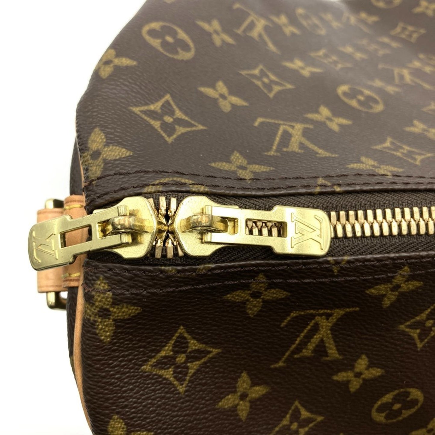 Louis Vuitton Keepall Bandoulière 60, Brown, Canvas, travel