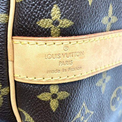 Louis Vuitton Keepall Bandoulière 60, Brown, Canvas, travel