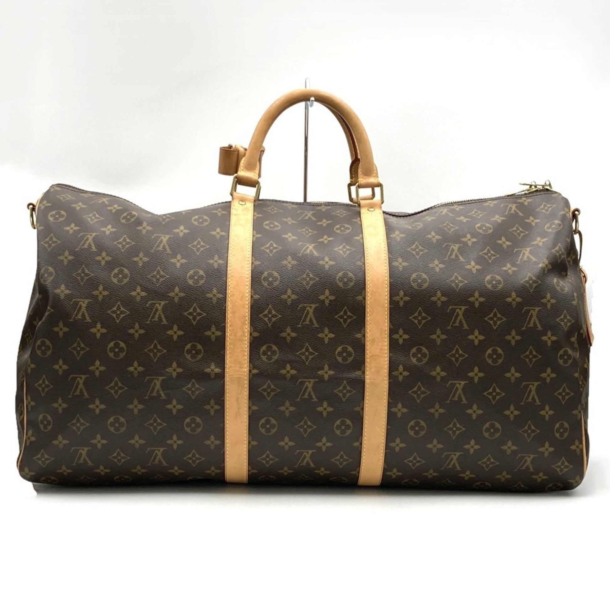 Louis Vuitton Keepall Bandoulière 60, Brown, Canvas, travel