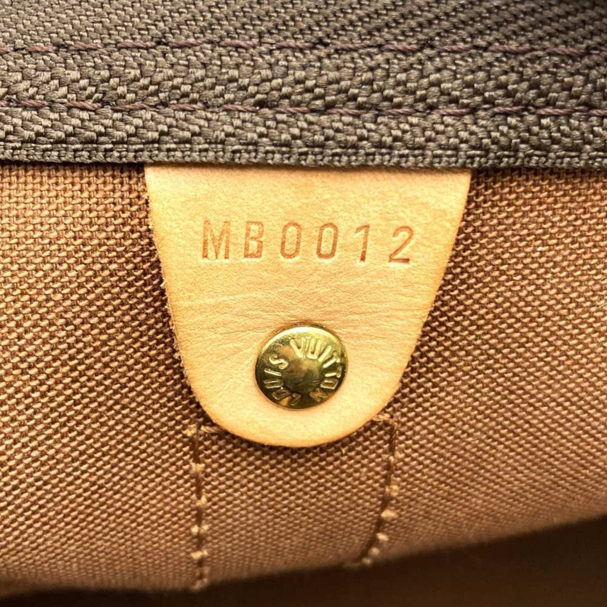 Louis Vuitton Keepall Bandoulière 60, Brown, Canvas, travel
