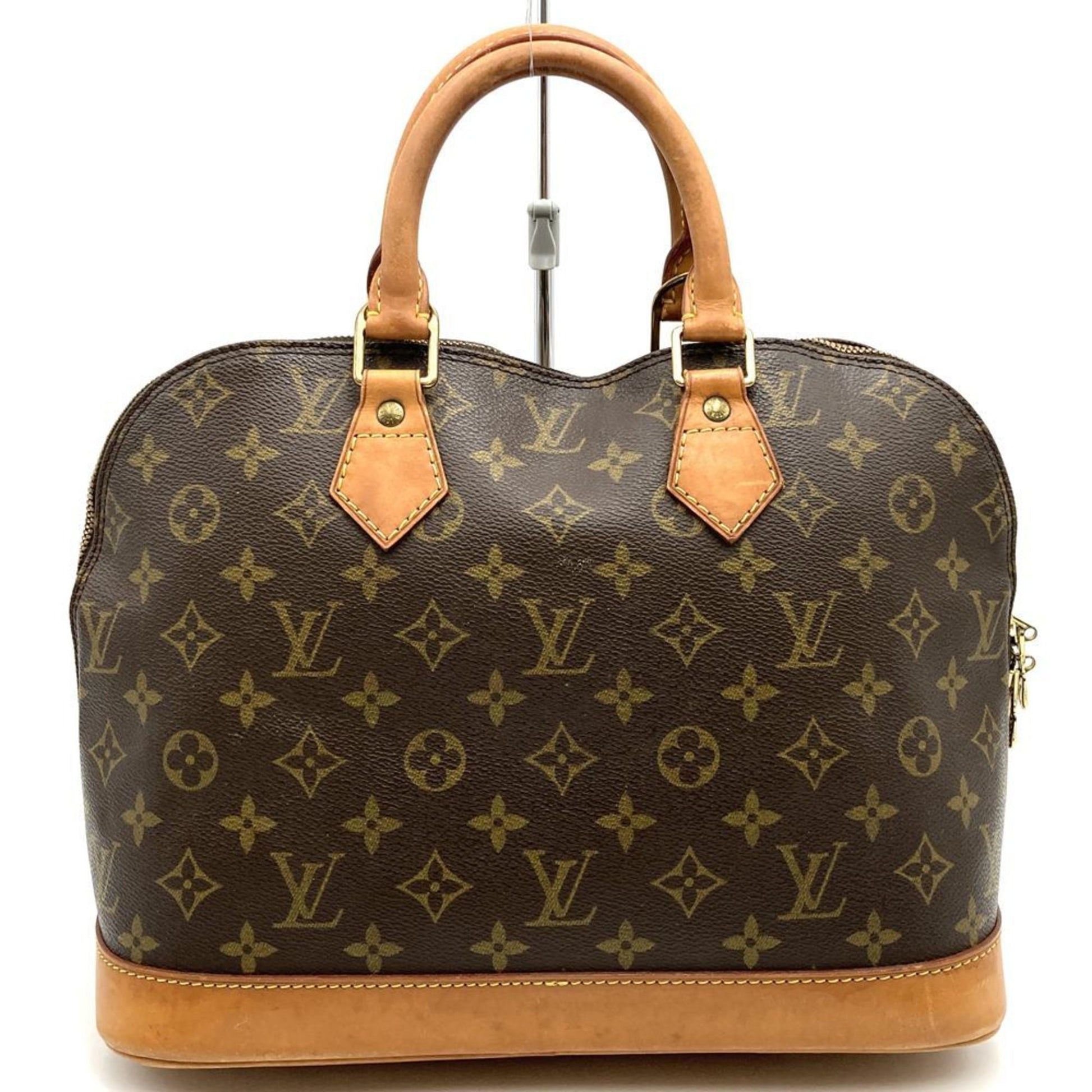 Louis Vuitton Alma, Brown, Canvas, handbag