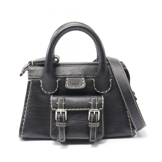 Chloé Edith, Black, Leather, handbag