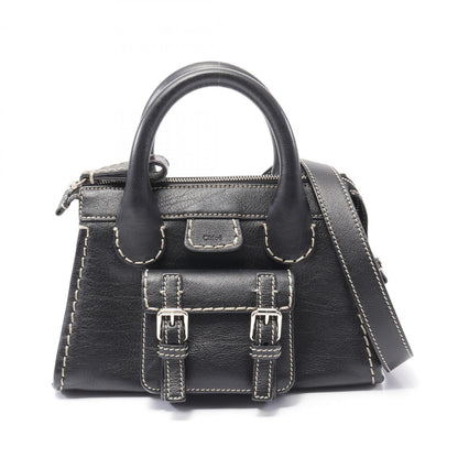 Chloé Edith, Black, Leather, handbag