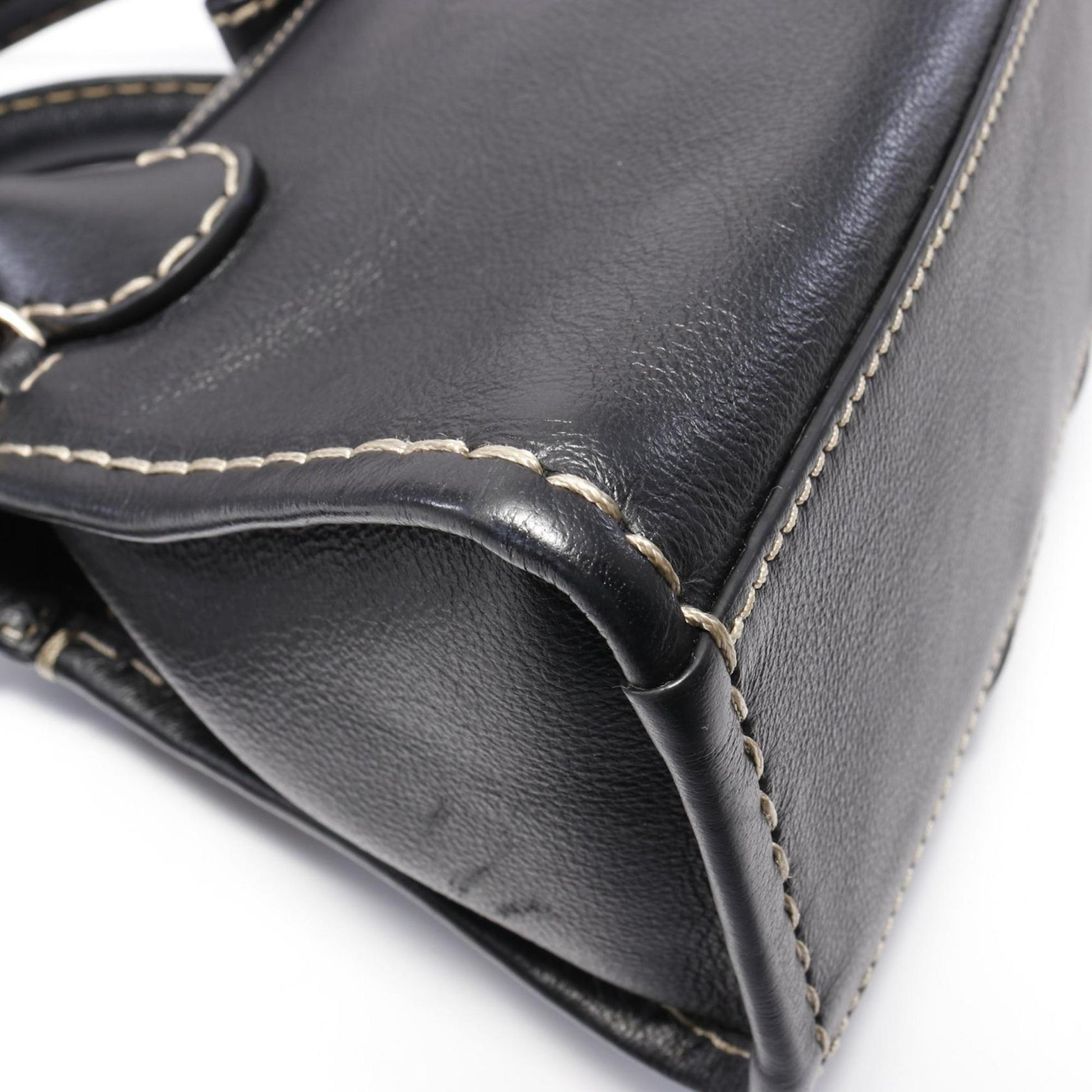 Chloé Edith, Black, Leather, handbag