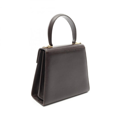 Salvatore Ferragamo Gancini, Brown, Leather, handbag