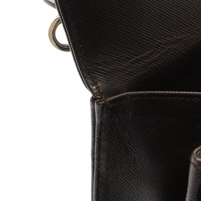 Salvatore Ferragamo Gancini, Brown, Leather, handbag