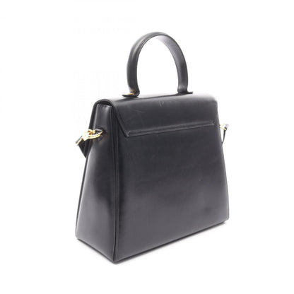 Salvatore Ferragamo Gancini, Black, Leather, handbag