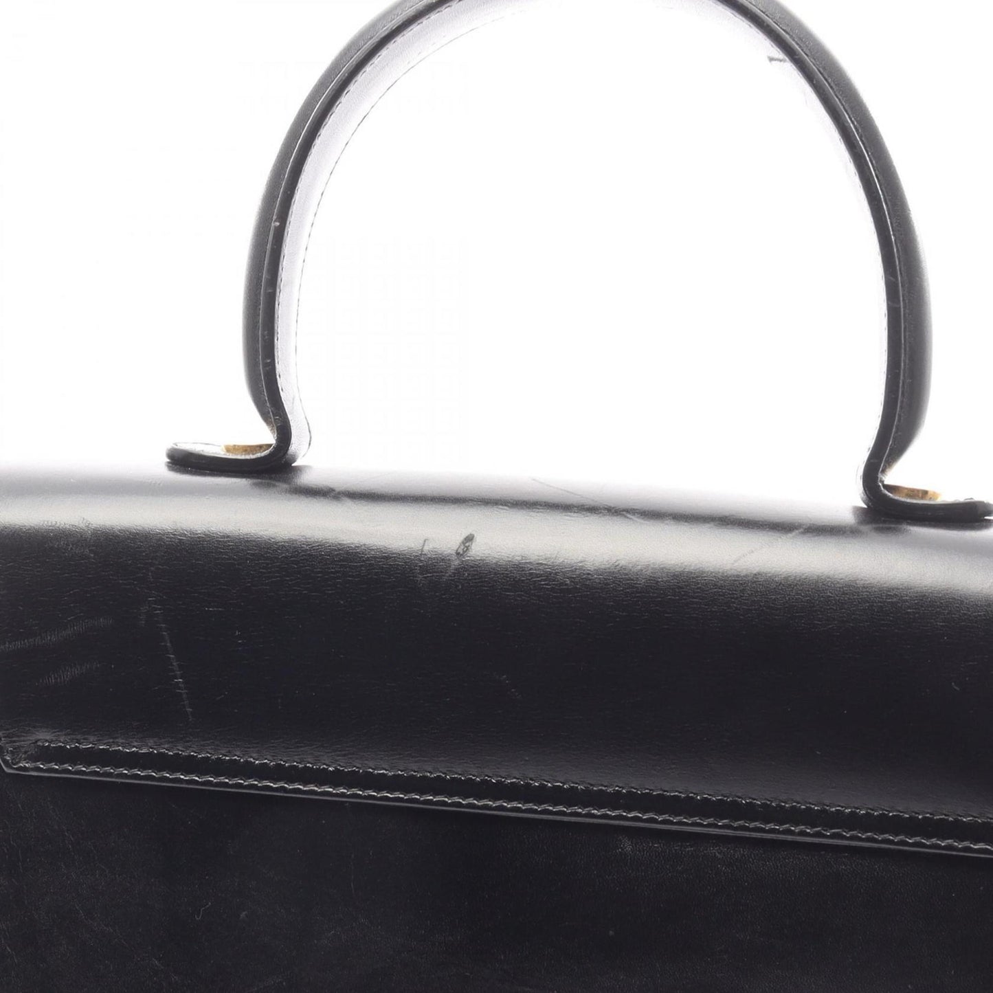 Salvatore Ferragamo Gancini, Black, Leather, handbag